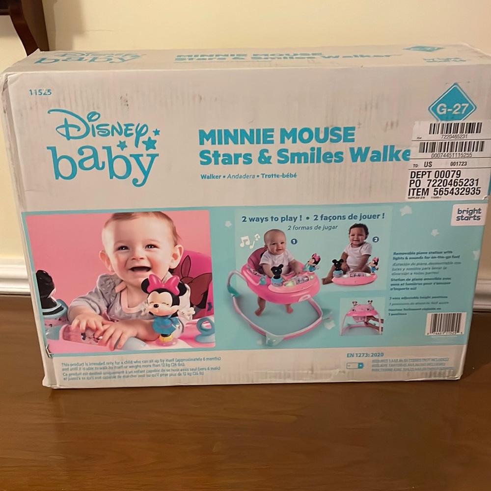 Bright Starts Disney Baby Minnie
Mouse Baby Walker